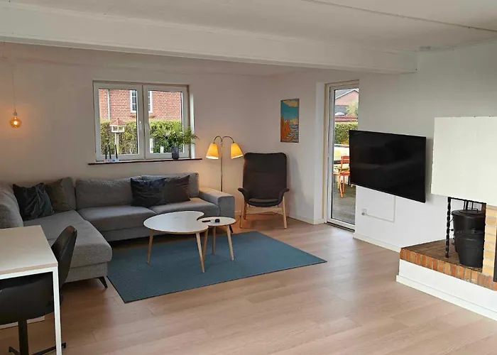 Sommerhus Ved Strand Og Lystbadhavn Soby - Aero photo